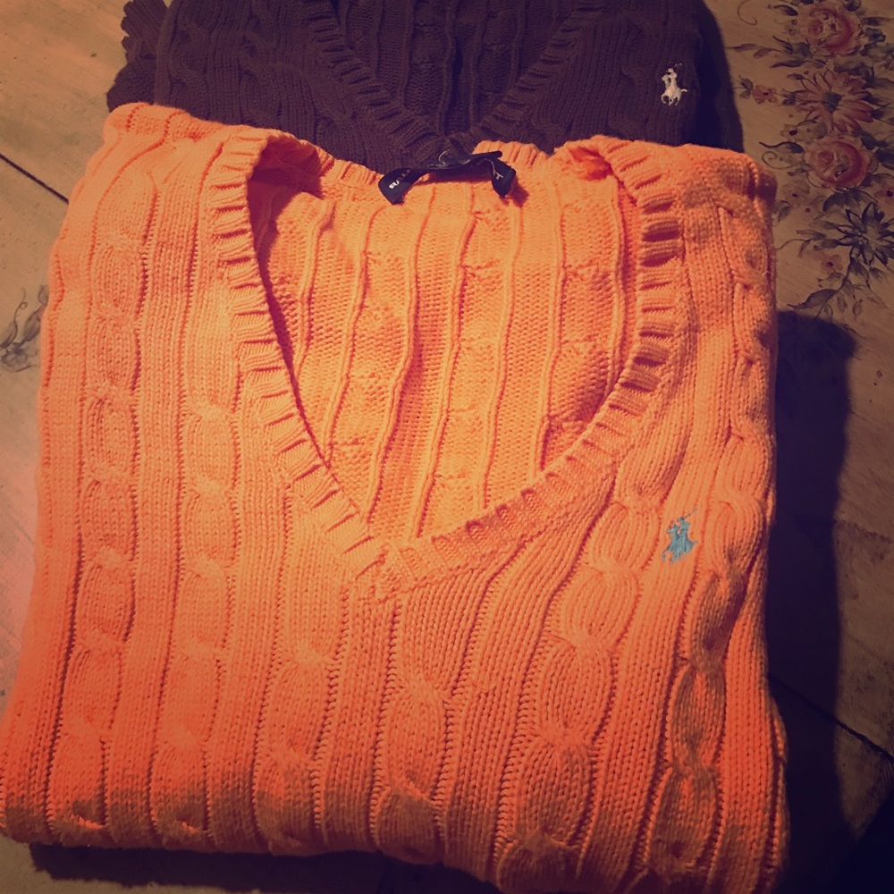 Ralph Lauren cotton sweaters, great condition.